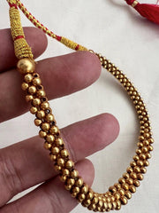 Antique Gold polish necklace-Silver Neckpiece-CI-House of Taamara
