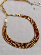 Antique gold polish choker-Silver Neckpiece-CI-House of Taamara