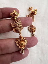 Antique gold polish earrings-Earrings-CI-House of Taamara