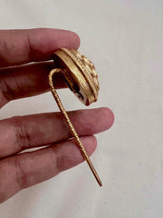 Antique gold polish hair clip-Silver Neckpiece-CI-House of Taamara