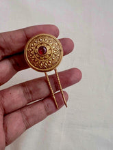 Antique gold polish hair clip-Silver Neckpiece-CI-House of Taamara