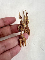 Antique gold polish hangings-Earrings-CI-House of Taamara