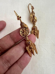 Antique gold polish hangings-Earrings-CI-House of Taamara
