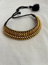 Antique gold polish thussi necklace-Silver Neckpiece-CI-House of Taamara