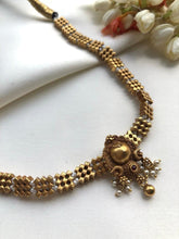 Antique polish vintage style adiga choker-Silver Neckpiece-PL-House of Taamara