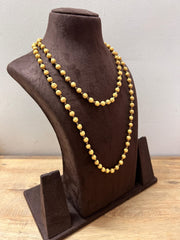 Gold Beads Single line 8" Necklace-Silver Neckpiece-CI-House of Taamara