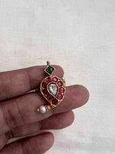 Gold polish kundan paisley adjustable finger ring-Finger Ring-CI-House of Taamara