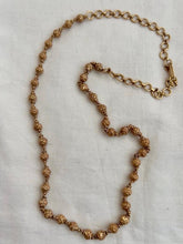 Gold polish mohan mala beads chain-Silver Neckpiece-CI-House of Taamara
