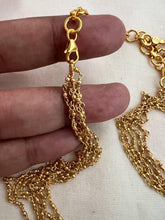 Gold polish multi layer beads chain-Silver Neckpiece-CI-House of Taamara