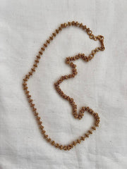 Gold polish nakshi beads chain-Silver Neckpiece-CI-House of Taamara