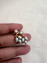 Gold polish pearl hangings-Earrings-CI-House of Taamara