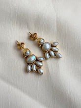 Gold polish pearl studs-Earrings-CI-House of Taamara