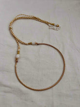 Gold polish plain hasli-Silver Neckpiece-CI-House of Taamara