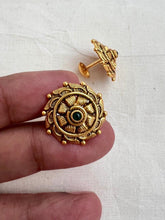 Gold polish studs-Earrings-CI-House of Taamara