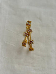 Gold polish zircon bangles, PAIR, 2.3-Silver Bracelet-CI-House of Taamara