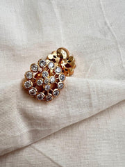 Gold polish zircon studs-Earrings-CI-House of Taamara