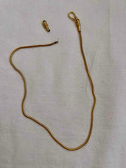 Gold polish navrathana pendant with chain