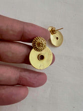 Antique gold polish studs