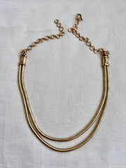 Antique gold polish necklace