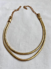 Antique gold polish necklace