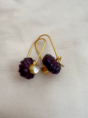 Gold polish amethyst hangings