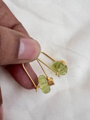 Gold polish lemon quartz hangings