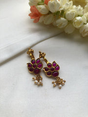 Kemp stone bugadi-Earrings-PL-House of Taamara
