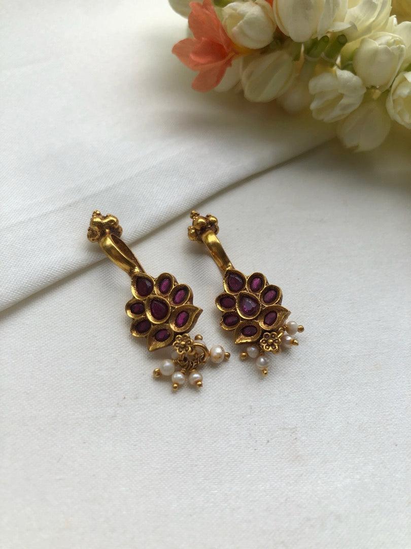 Kemp stone bugadi-Earrings-PL-House of Taamara