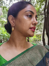 Kundan ruby with antique bead drops-Earrings-PL-House of Taamara