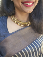 (Made To Order) Antique gold polish thussi-Silver Neckpiece-CI-House of Taamara