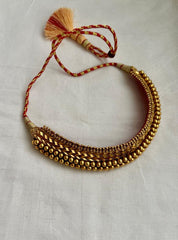(Made To Order) Antique gold polish thussi necklace-Silver Neckpiece-CI-House of Taamara