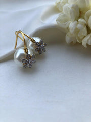 Off-white pearl earrings-Earrings-PL-House of Taamara