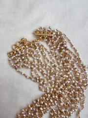 Pearls bunch chain 10 lines-Silver Neckpiece-CI-House of Taamara
