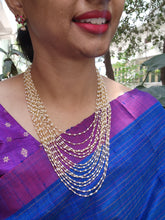 Pearls bunch chain 15 lines layered-Silver Neckpiece-PL-House of Taamara