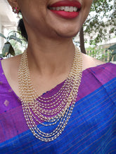 Pearls bunch chain 15 lines layered-Silver Neckpiece-PL-House of Taamara