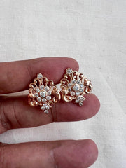 Rose gold CZ studs-Earrings-CI-House of Taamara