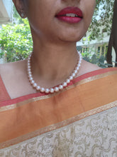 Single Line Fresh Water Pearls-Silver Neckpiece-House of Taamara-House of Taamara