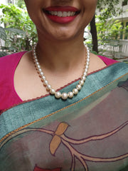 South Sea Pearls-Silver Neckpiece-House of Taamara-House of Taamara