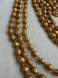 Three layer gold beads step necklace (MADE TO ORDER)-Silver Neckpiece-CI-House of Taamara