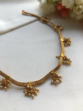 Tussi chain with bunch pearls-Silver Neckpiece-PL-House of Taamara