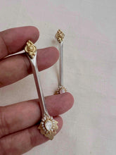 Two tone kundan stick earrings-Earrings-CI-House of Taamara