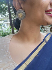 Two tone studs-Earrings-CI-House of Taamara