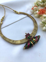 Vintage style Tai Tai pendant with Antique polish hasli-Silver Neckpiece-PL-House of Taamara