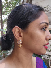 Vintage style earrings with pearls bunch-Earrings-PL-House of Taamara