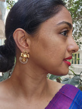 Vintage style earrings with pearls bunch-Earrings-PL-House of Taamara