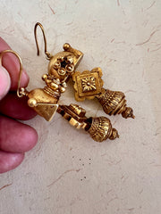 Vintage style hook earrings-Earrings-PL-House of Taamara