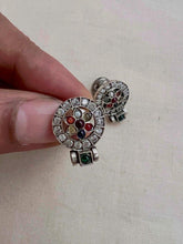 Zircon and navrathana studs-Earrings-CI-House of Taamara