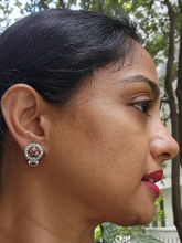 Zircon and navrathana studs-Earrings-CI-House of Taamara