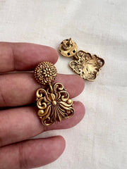Antique Gold polish hangings-Earrings-CI-House of Taamara