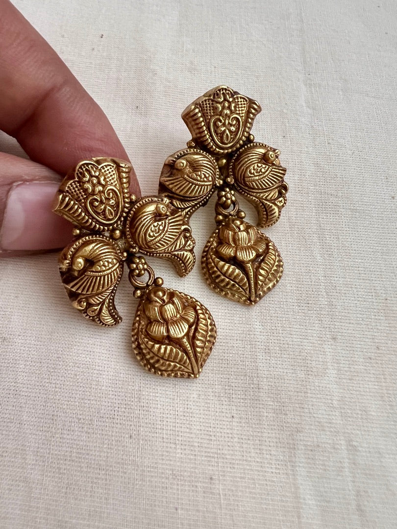 Antique Gold polish hangings-Earrings-CI-House of Taamara